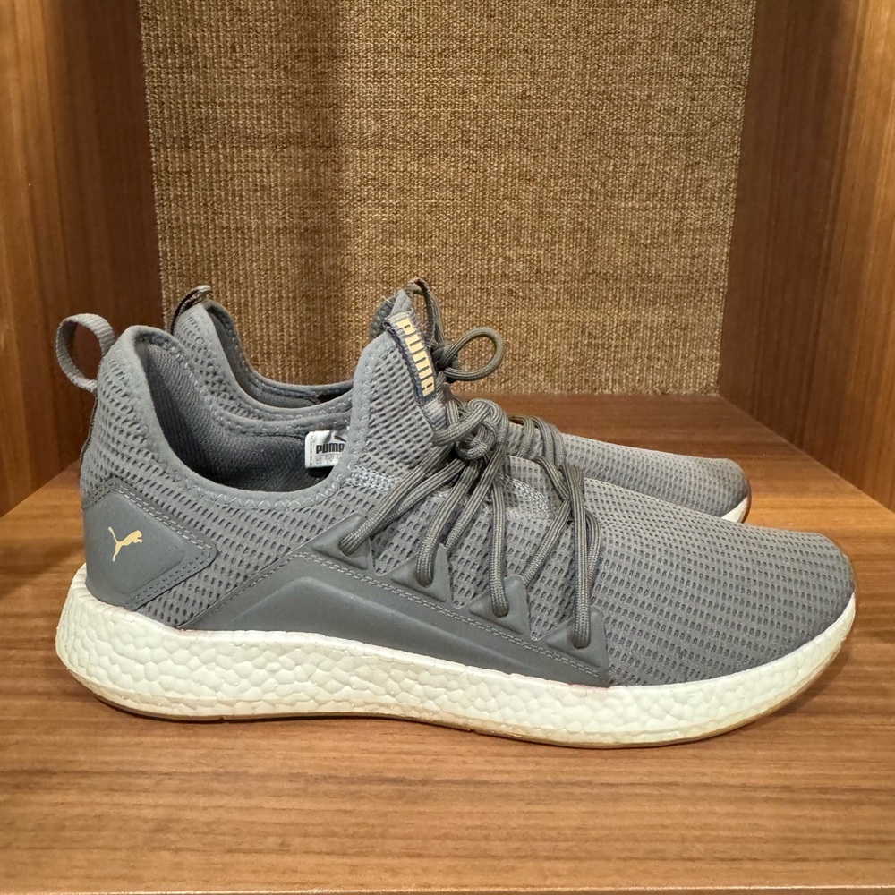 Puma Nrgy Neko Knit Gray Sneakers -Size l US13 Mens